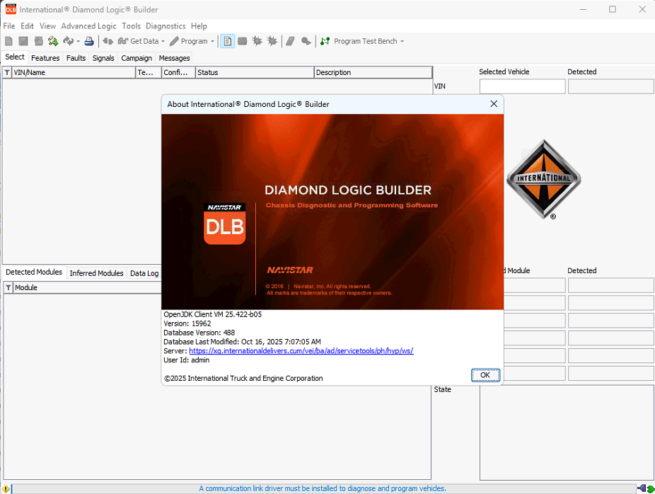 Navistar international DLB 10.2025