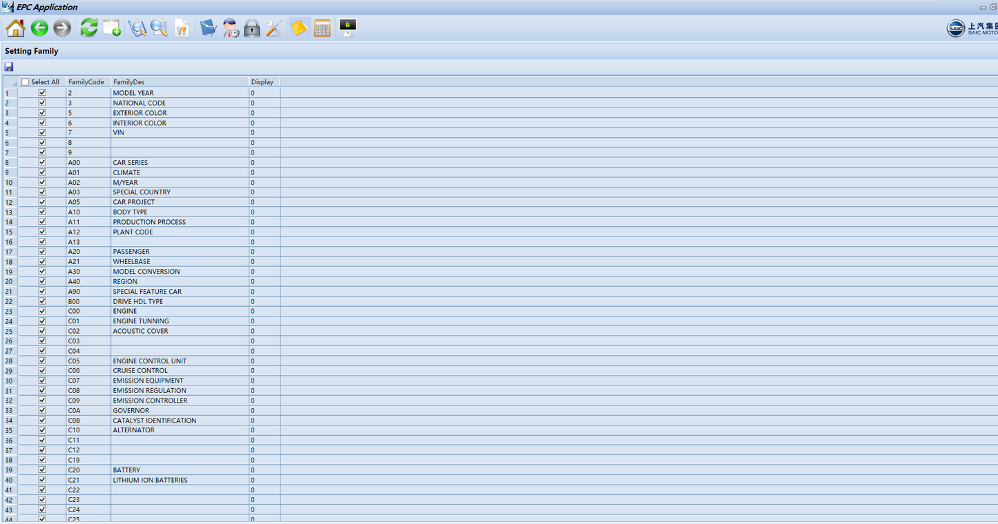 SAIC Roewe MG MOTOR EPC 10.2025 Electronic Parts Catalog
