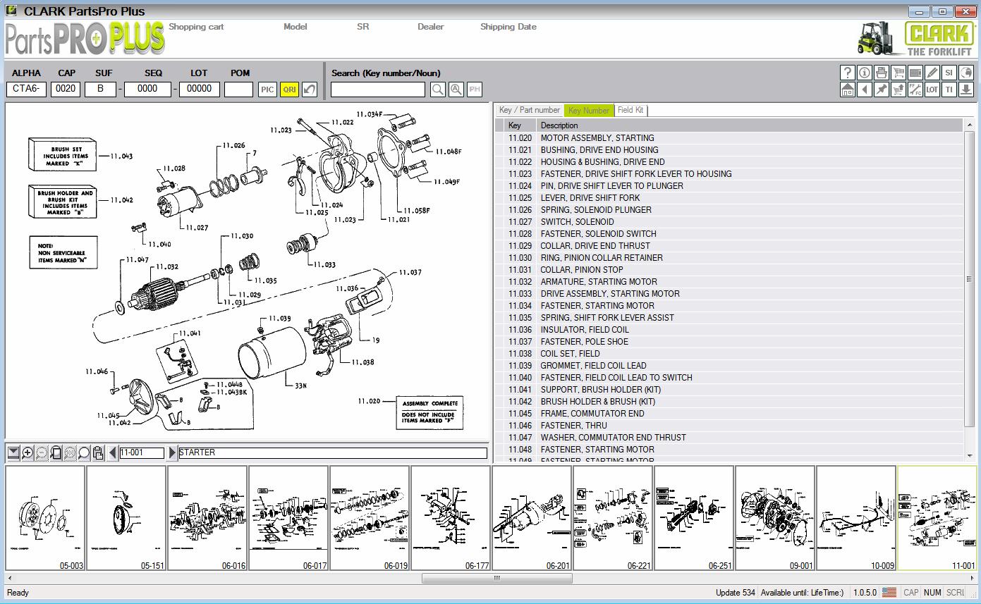 Clark ForkLift Parts Pro Plus EPC 2025