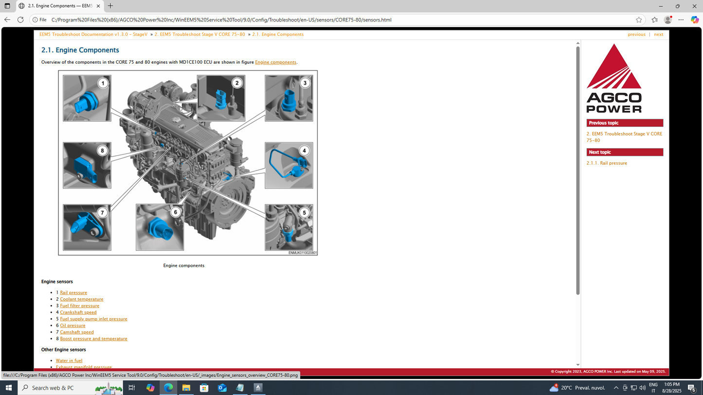 AGCO WinEEM5 SERVICE TOOL (9.0)SisuDiesel Diagnostic Software 2025