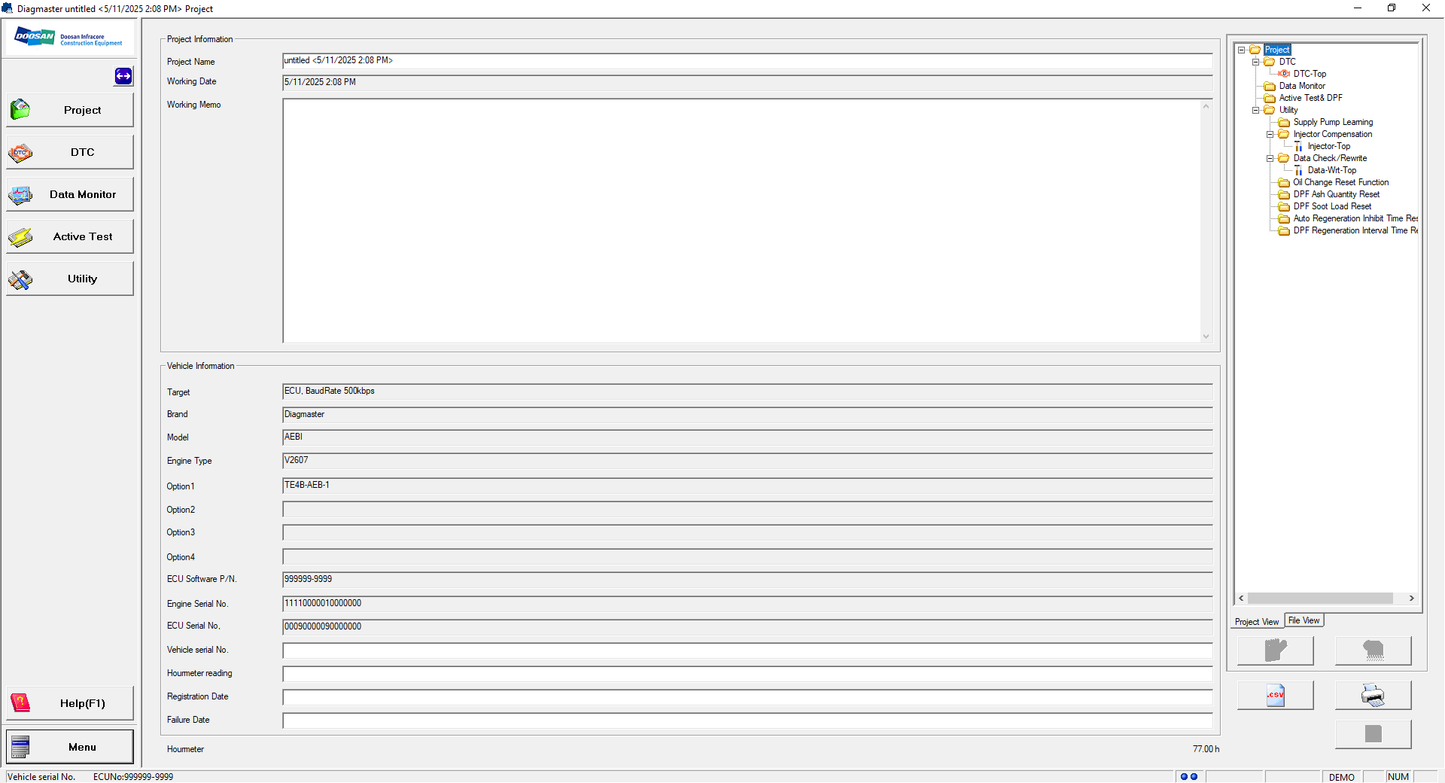 DIAGMASTER + DB MERLO,DIECI,BOBCAT, TAKEUCHI, KUBOTA, MANITOU, NONSELF, CARRIER, CNH