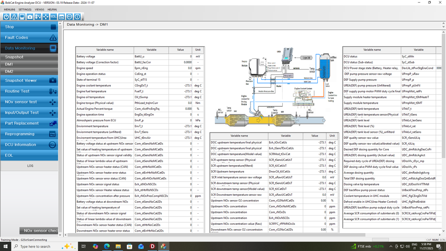 BOBCAT ENGINE ANALYZER DCU 03.19 (2025)