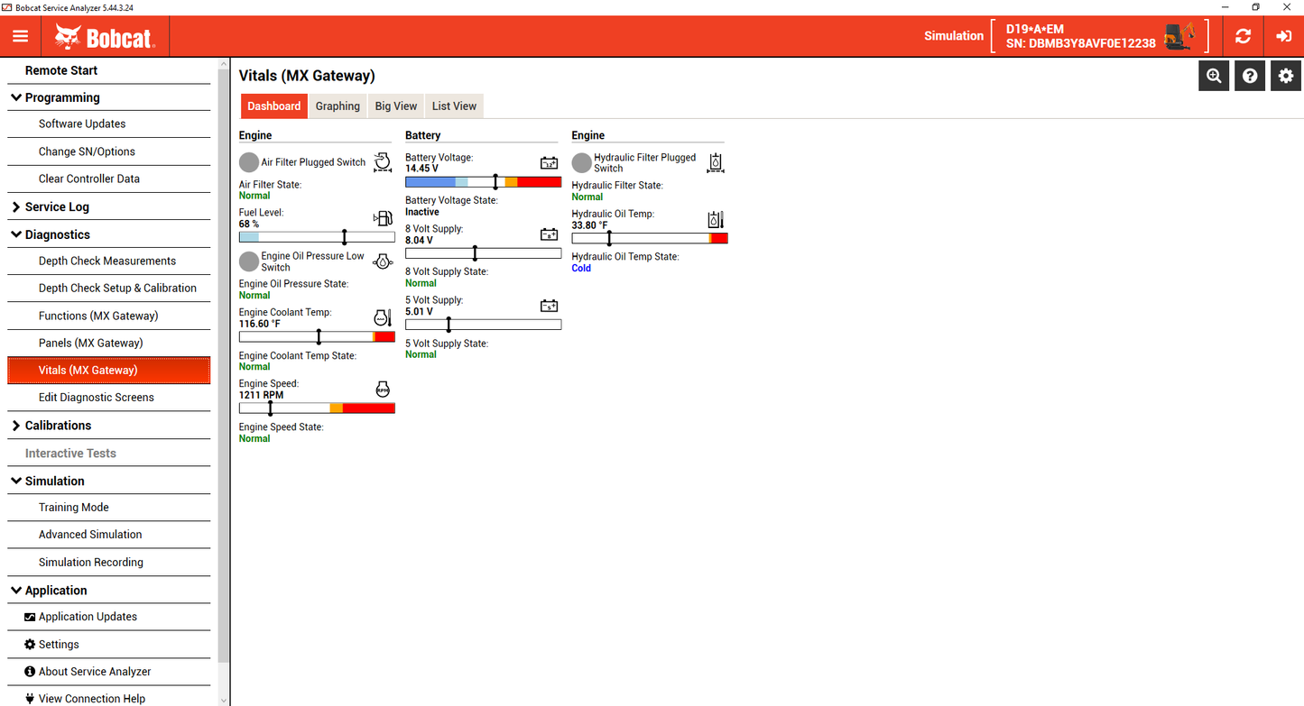 Bobcat Service Analyzer v5.44.3.24 4/2026  Diagnostic Tool