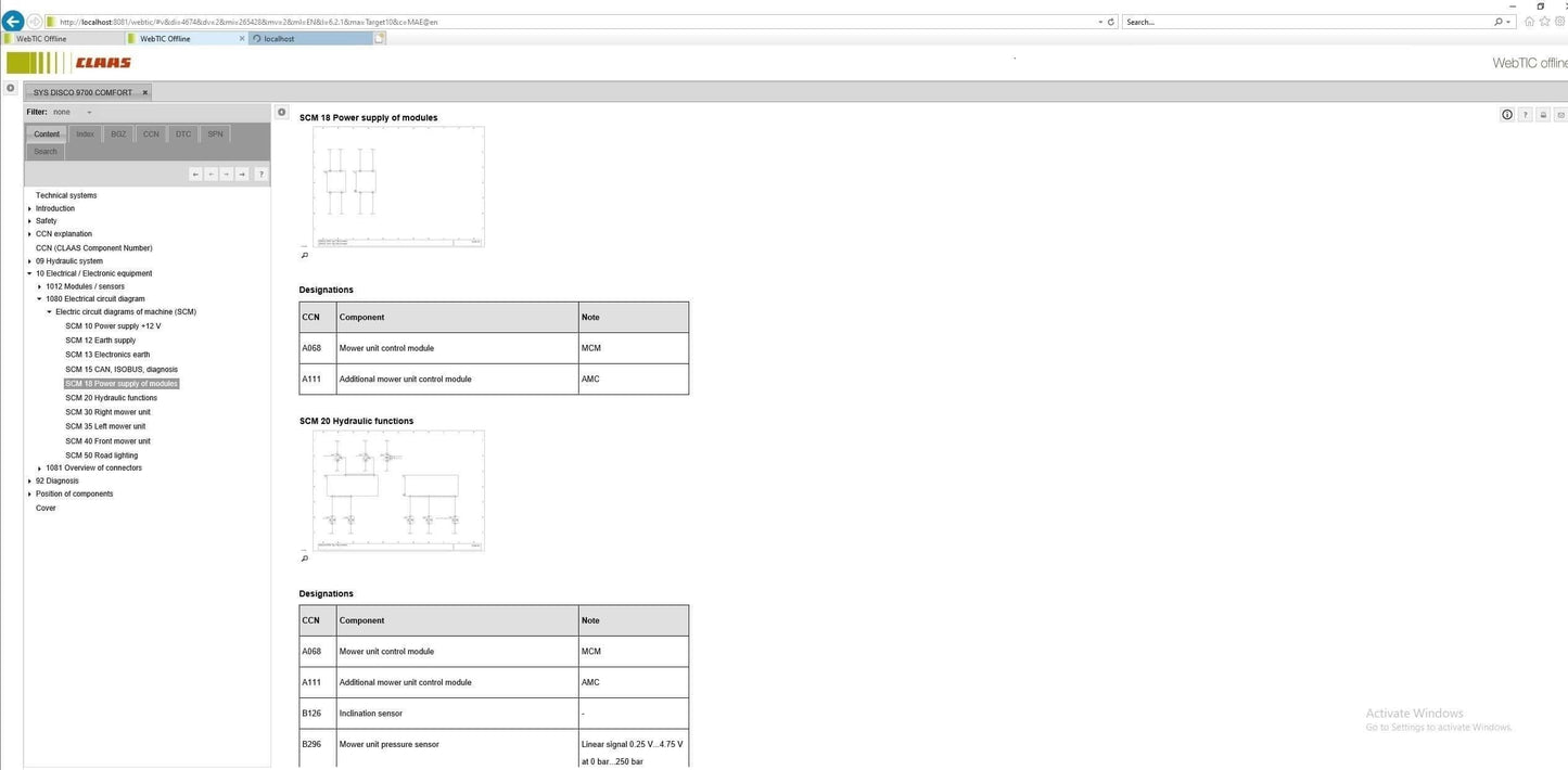 CLAAS WebTIC Offline EN 04.2026 Operator Schematic Repair Technical Documentation
