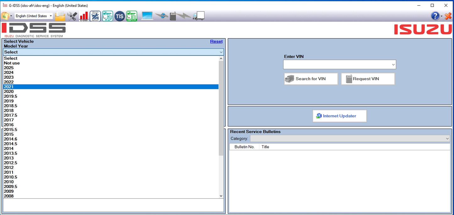 Isuzu Global Export G-IDSS 11/2024 Service System Diagnostic Software