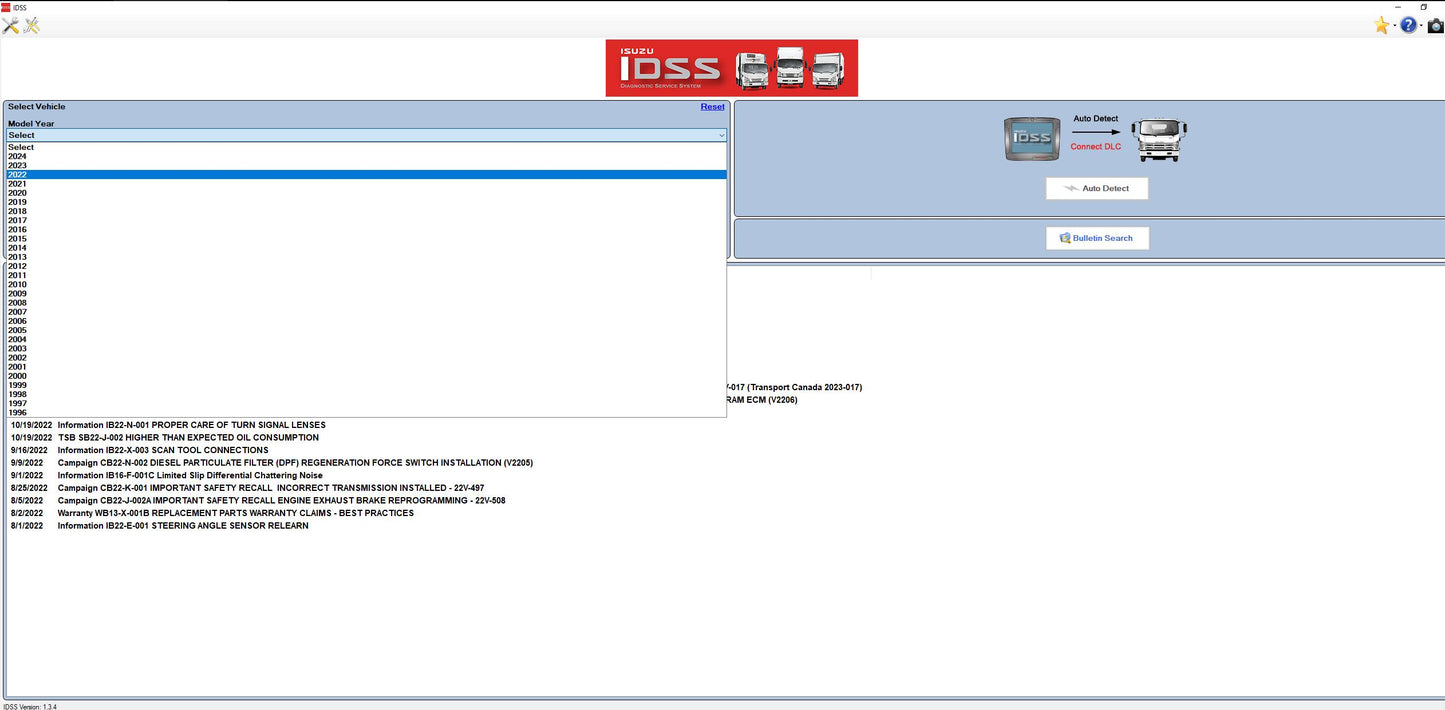 Isuzu IDSS USA 7/2024 Diagnostic Service System