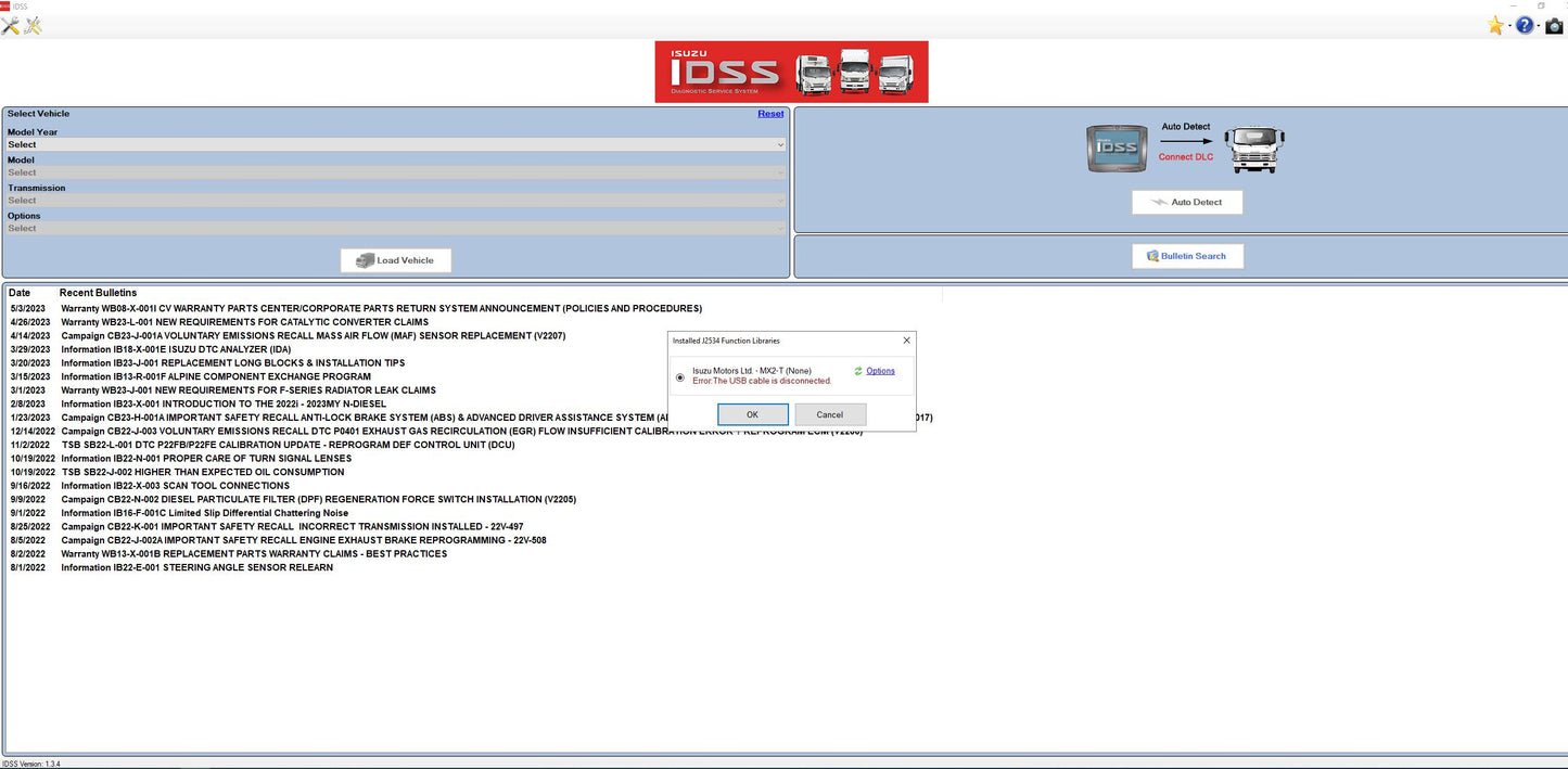 Isuzu IDSS USA 7/2024 Diagnostic Service System