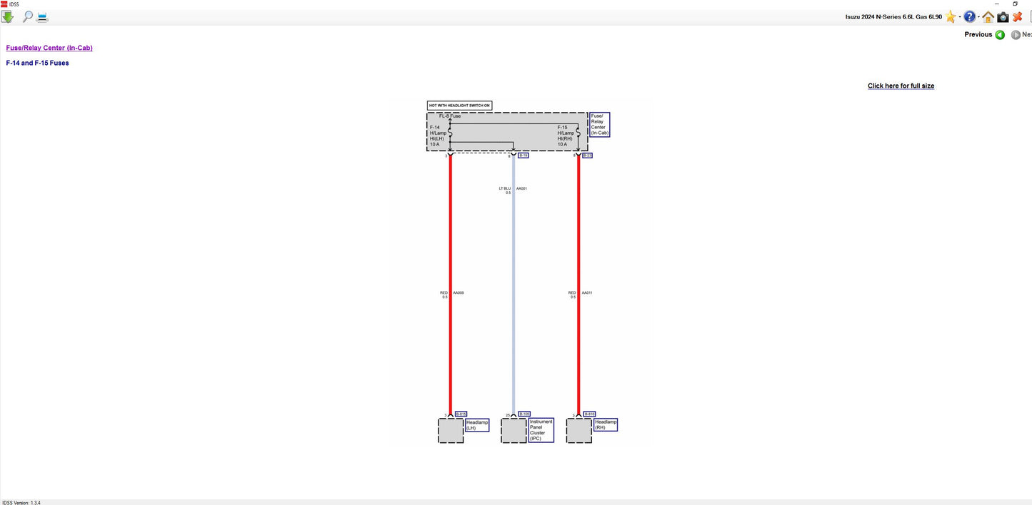 Isuzu IDSS USA 7/2024 Diagnostic Service System