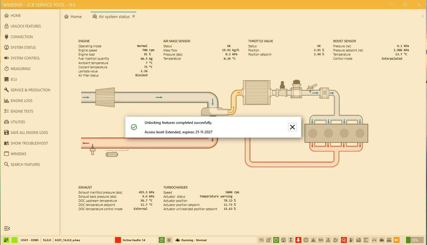 JCB WINEEM5 SERVICE TOOL 9.0 12/2025