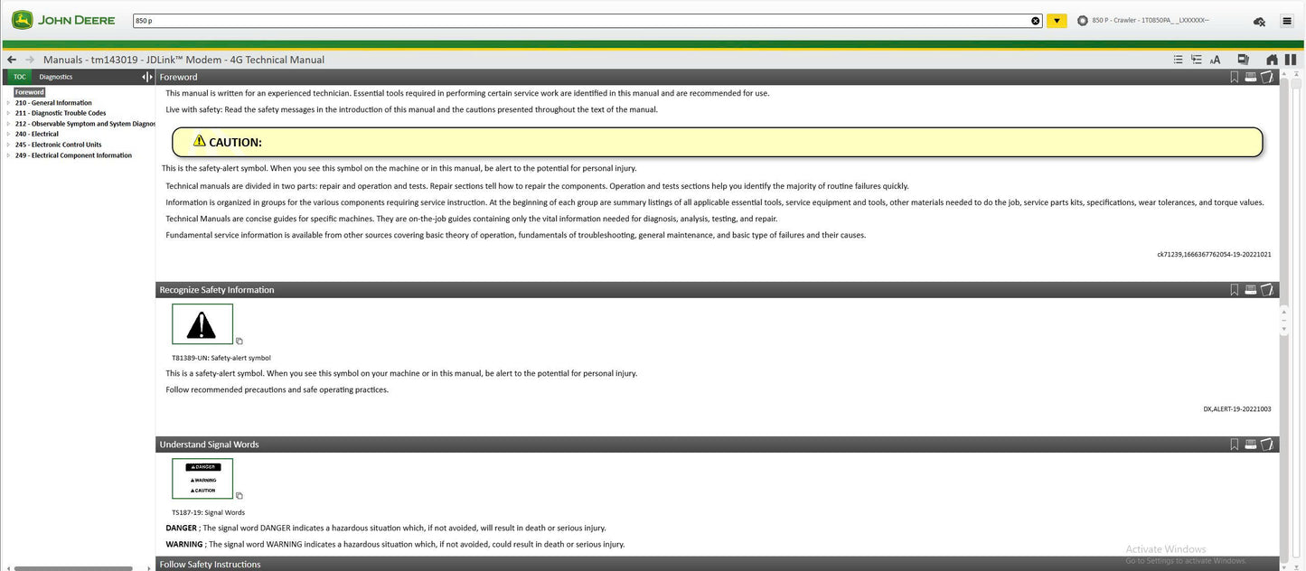 John Deere Service Advisor AG & CF 5.4.44 [06.2025] Technical manuals & Diagnostic Software [06/2025]