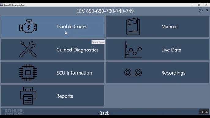 Kohler KIRA 2.6.0.0 Diagnostics