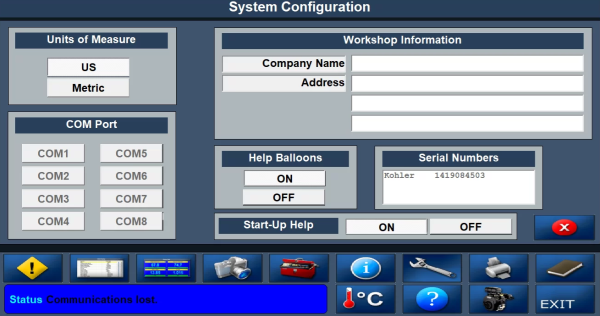Kohler  EFI Diagnostic System 2.11.0013