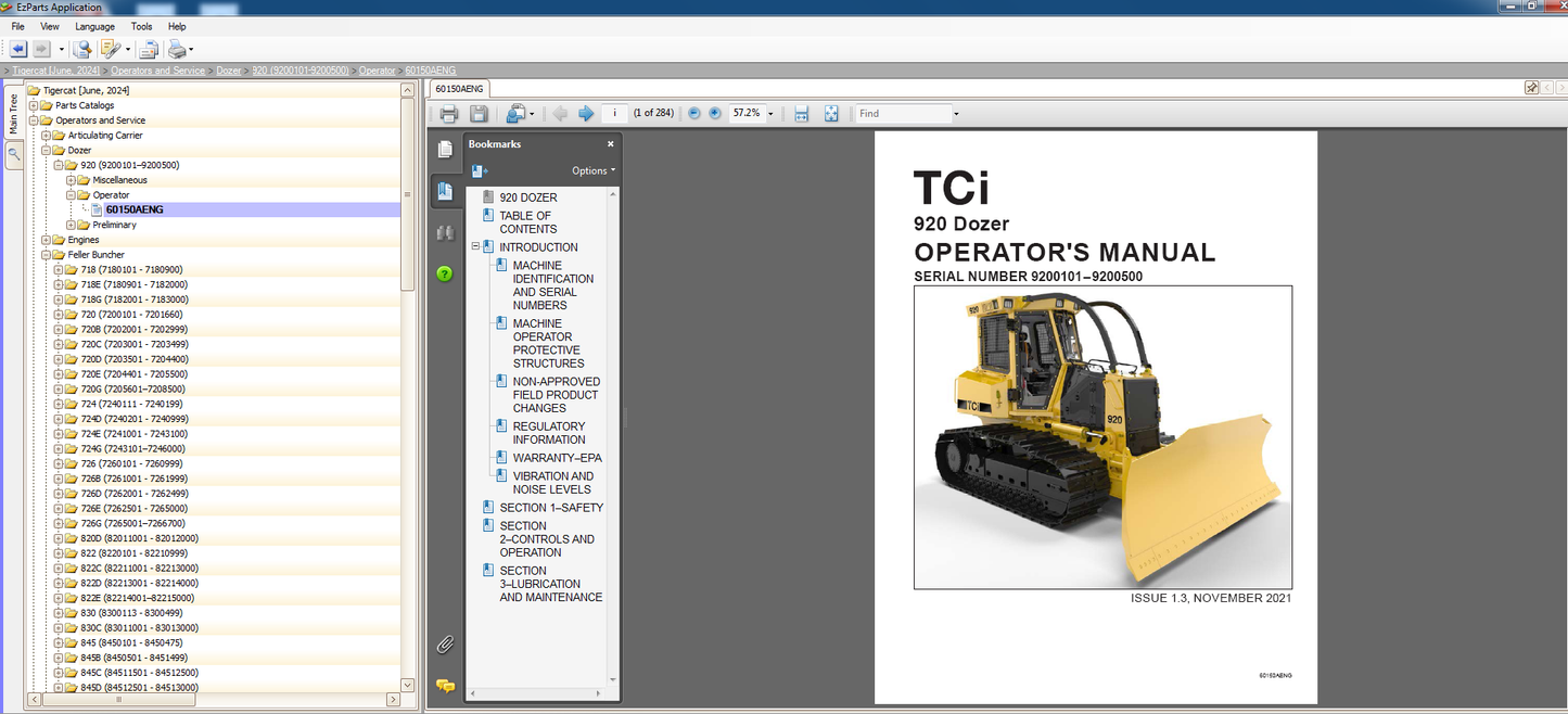Tigercat EPC 06.2024 Spare Parts Catalog & Service Operator Manuals VMWARE