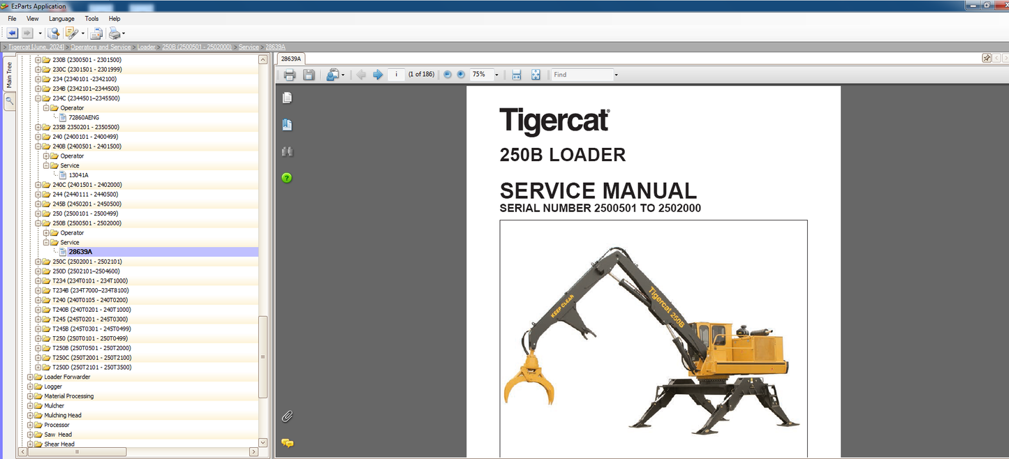 Tigercat EPC 06.2024 Spare Parts Catalog & Service Operator Manuals VMWARE