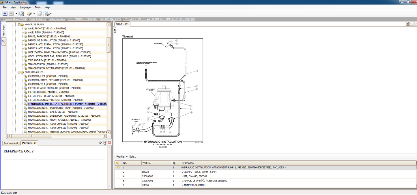 Tigercat EPC 06.2024 Spare Parts Catalog & Service Operator Manuals VMWARE