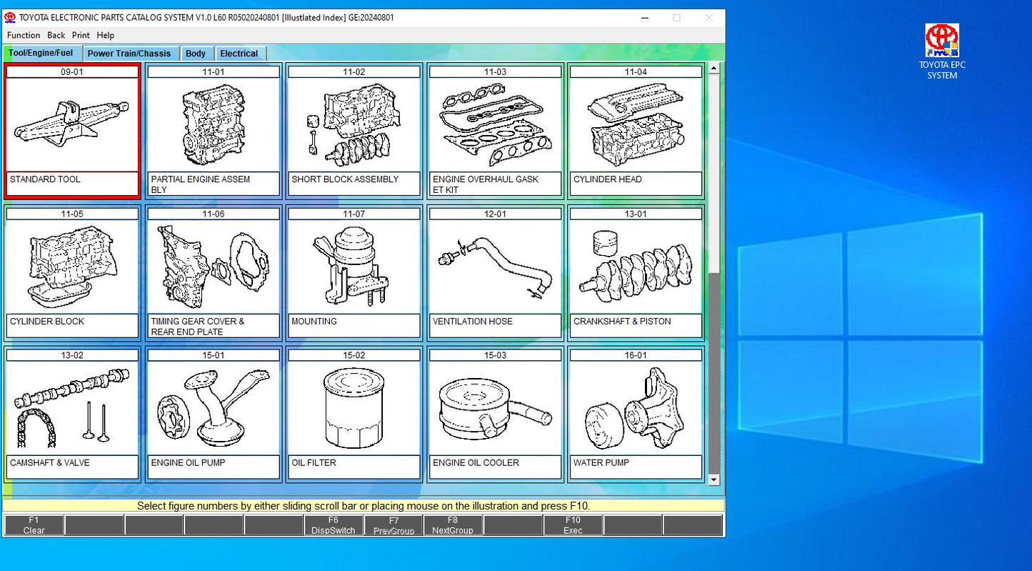 Toyota &amp; Lexus EPC 08.2024 Spare Parts Catalogue