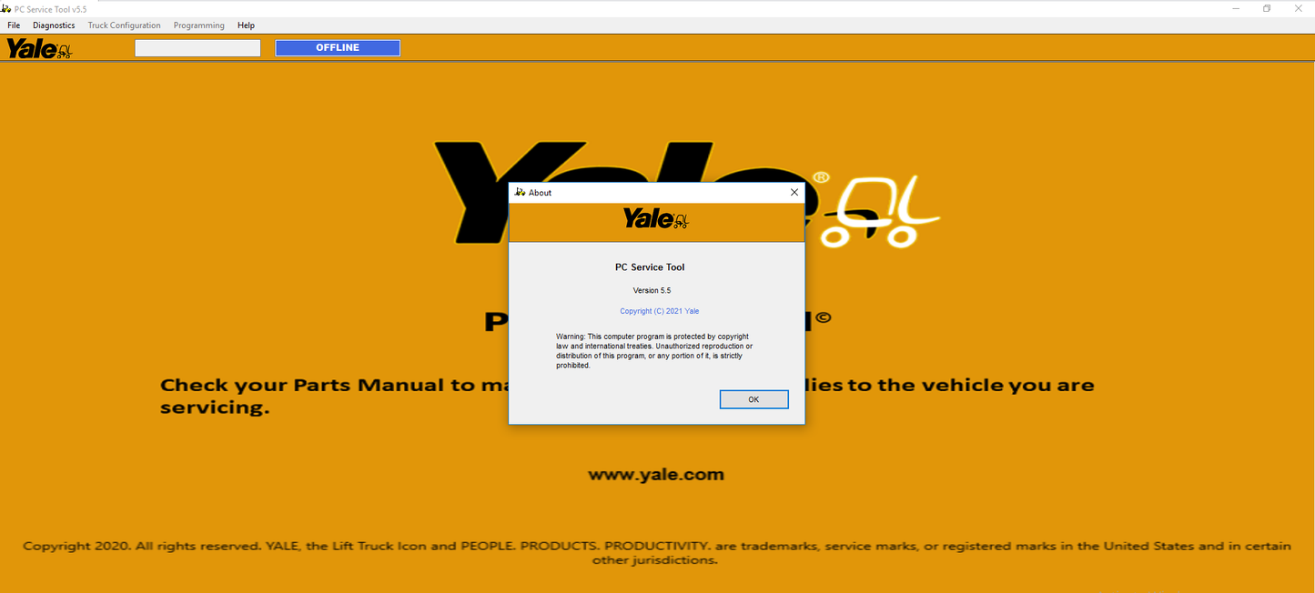 Yale PC Service Tool v5.5 07.2025 Diagnostic Software