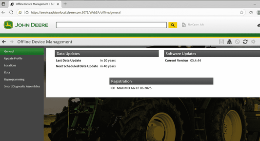 John Deere Service Advisor AG & CF 5.4.44 [06.2025] Technical manuals & Diagnostic Software [06/2025]