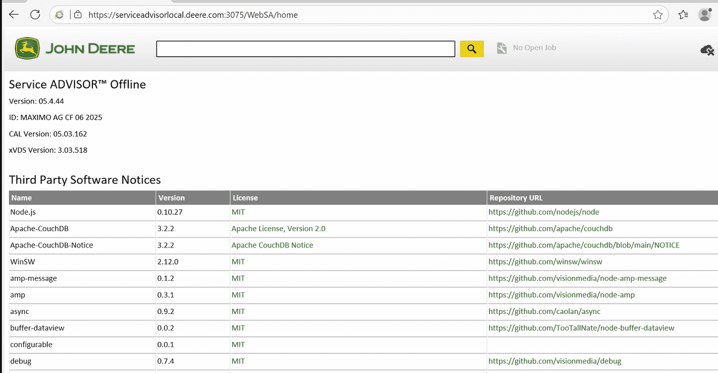 John Deere Service Advisor AG & CF 5.4.44 [06.2025] Technical manuals & Diagnostic Software [06/2025]
