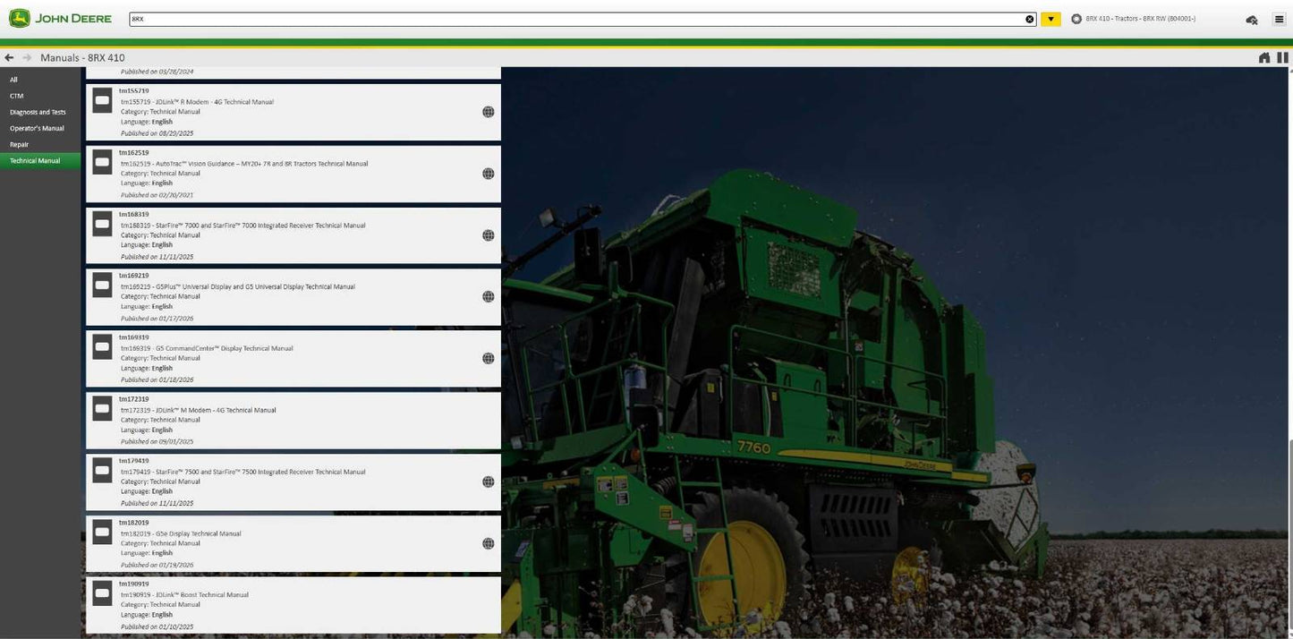 John Deere Service Advisor 5.4.84 3/2026 Offline AG+CF