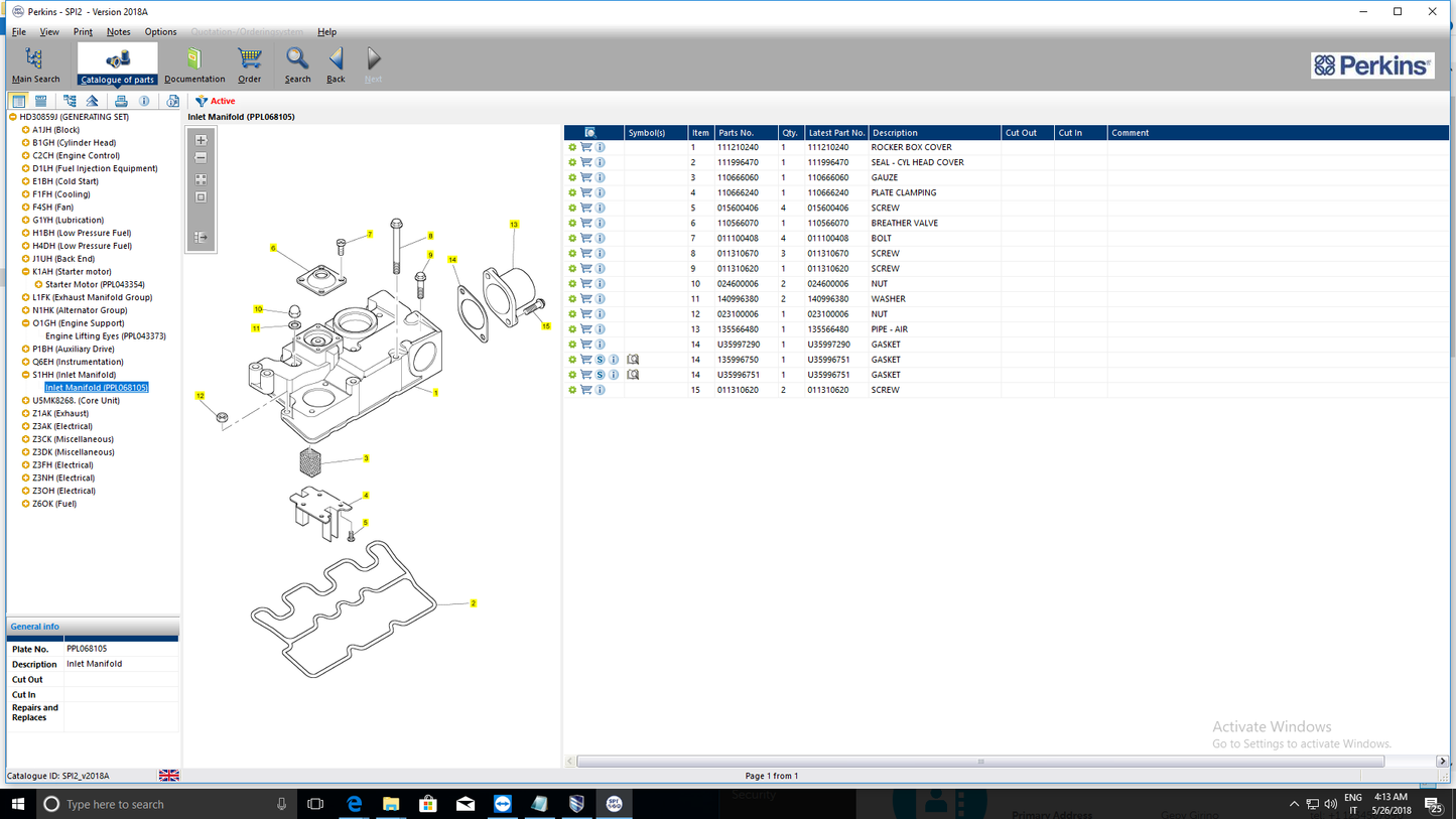 Perkins SPI2 2023A  Service and Parts Catalogs Download & Installation Service