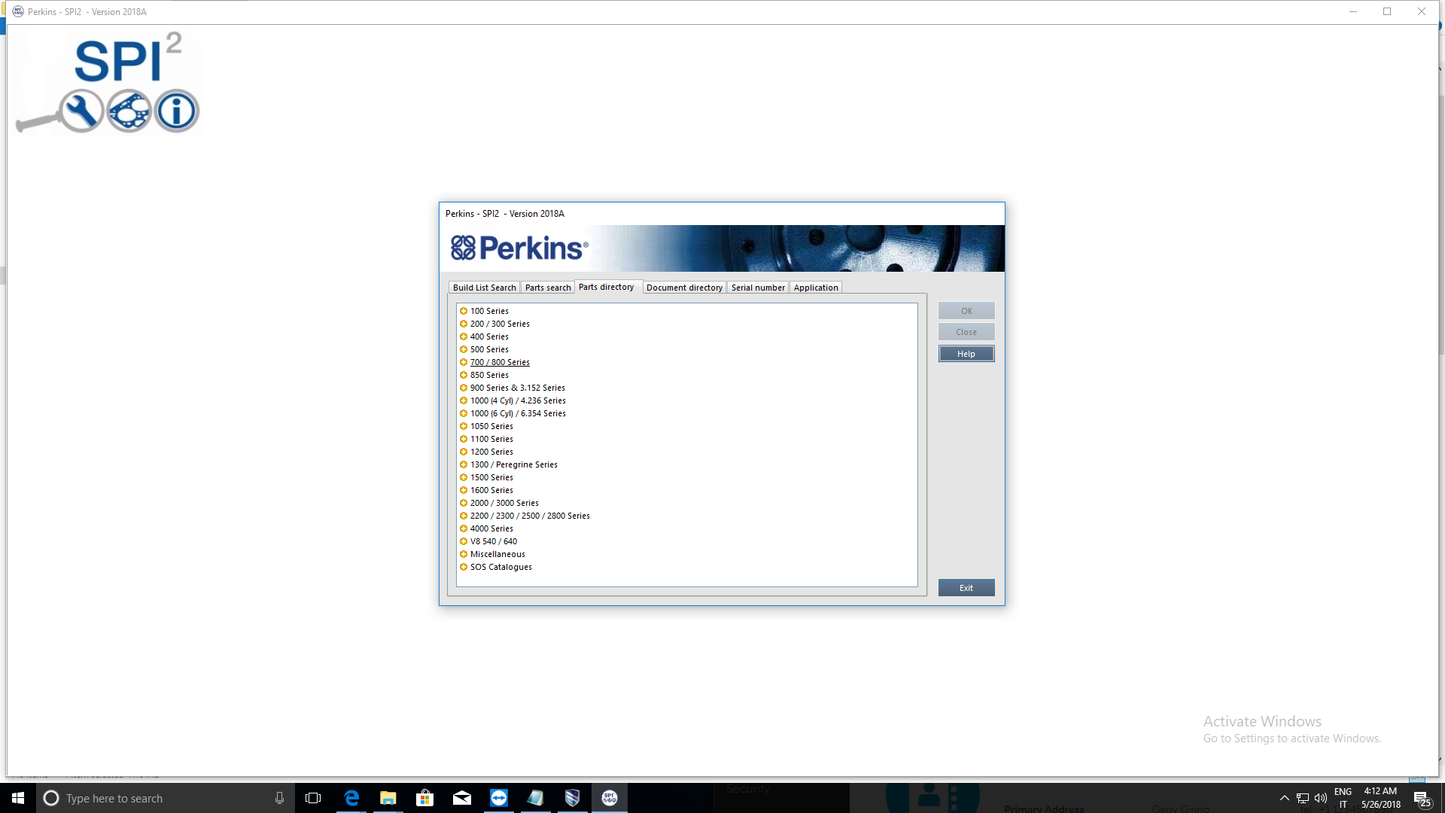 Perkins SPI2 2023A  Service and Parts Catalogs Download & Installation Service