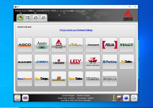 AGCO EDT 5/2022 Diagnostic Software
