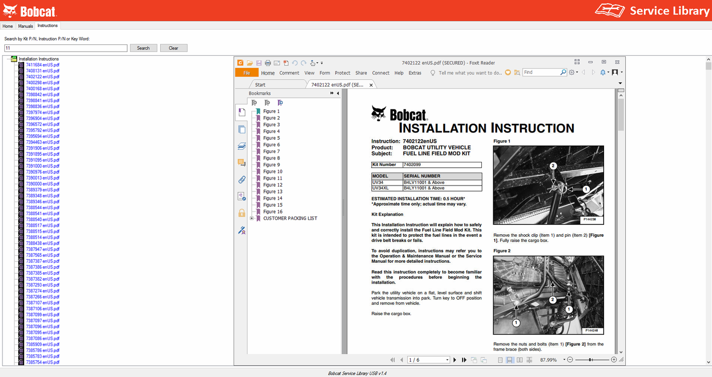 Bobcat Service Library  02.2022 Service, Operator, Maintenance, Bulletins, Manuals