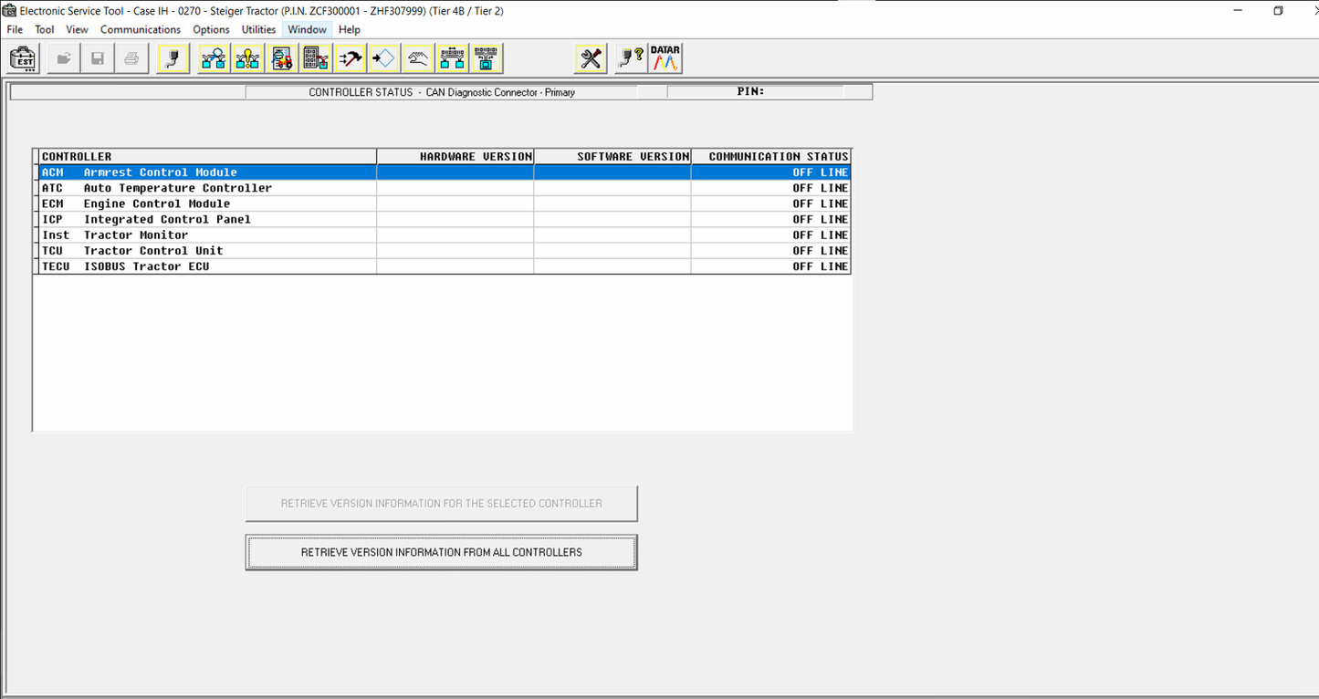 CNH EST 9.10 UP Controller   Engineering level