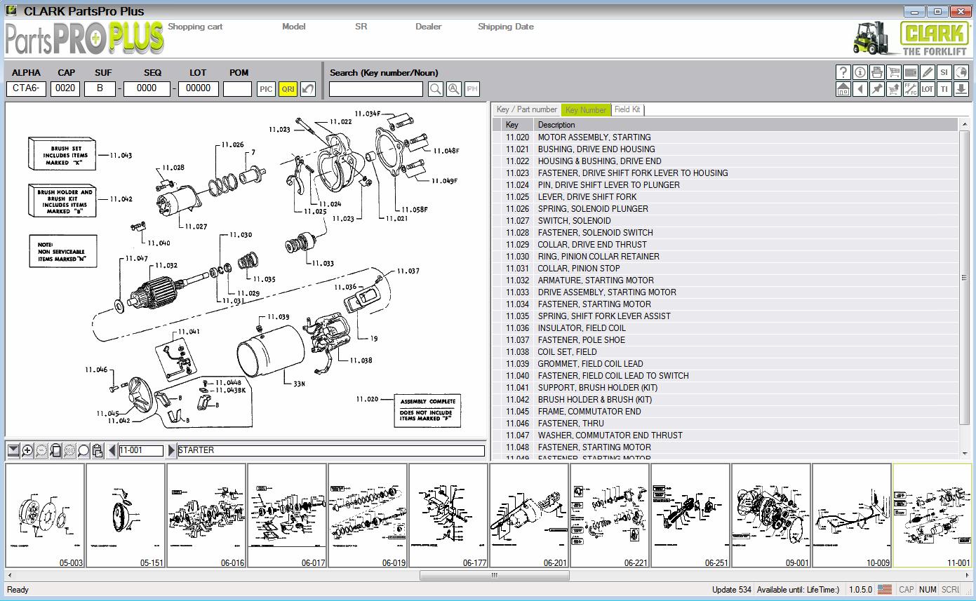 Clark ForkLift Parts Pro Plus EPC  08.2024