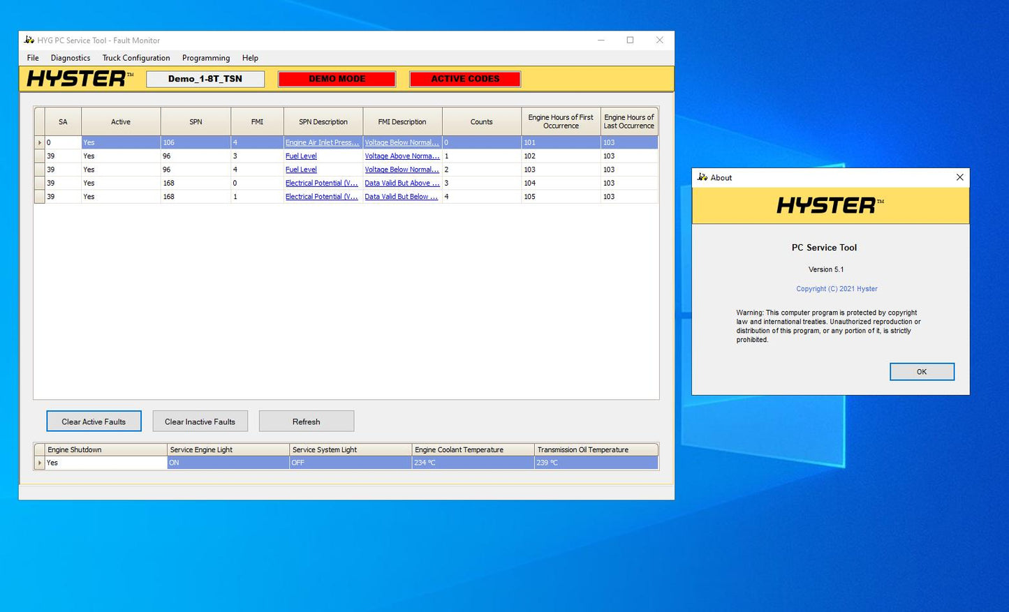 Hyster PC Service Tool v5.4 09.2024 Diagnostic Software