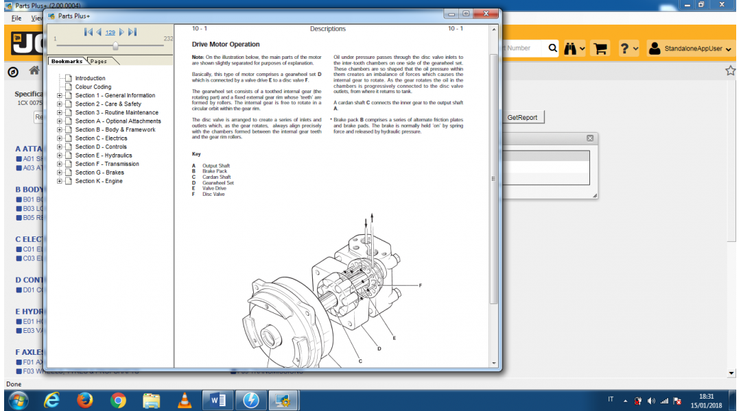 JCB Service Parts Pro+V. 2.000.4(2018) +SERV. MANUAL