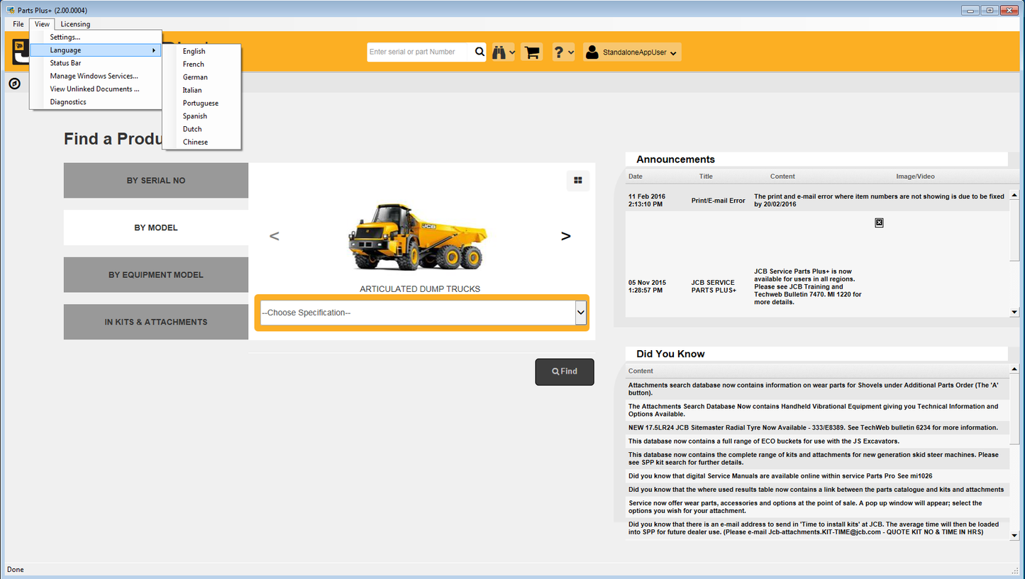 JCB Service Parts Pro+V. 2.000.4(2018) +SERV. MANUAL