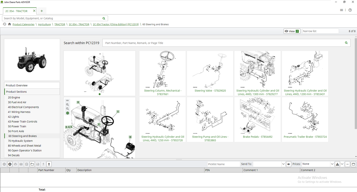 John Deere & Hitachi Parts ADVISOR 10.2024 Spare Parts Catalog Offline DVD