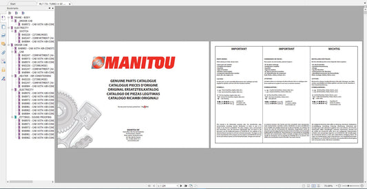 MANITOU Service Part and Operator Manual Full PDF DVD 13.6GB