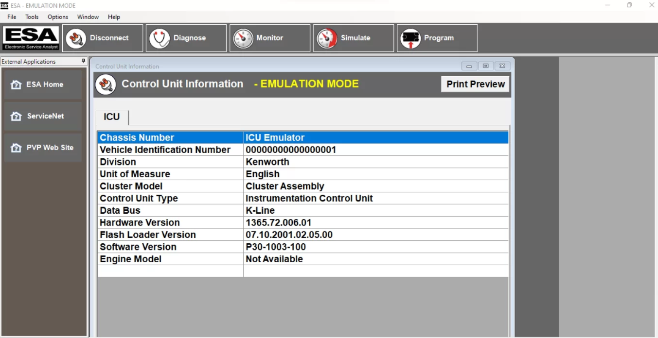 Paccar ESA Electronic Service Analyst 5.6.0 (5/2023)+ calibration files