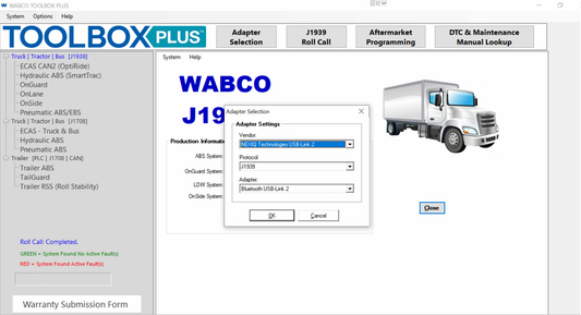 Wabco ToolBox plus 13.8.0.1 + ECAS CAN2 v3.00 Diagnostics Software 2023