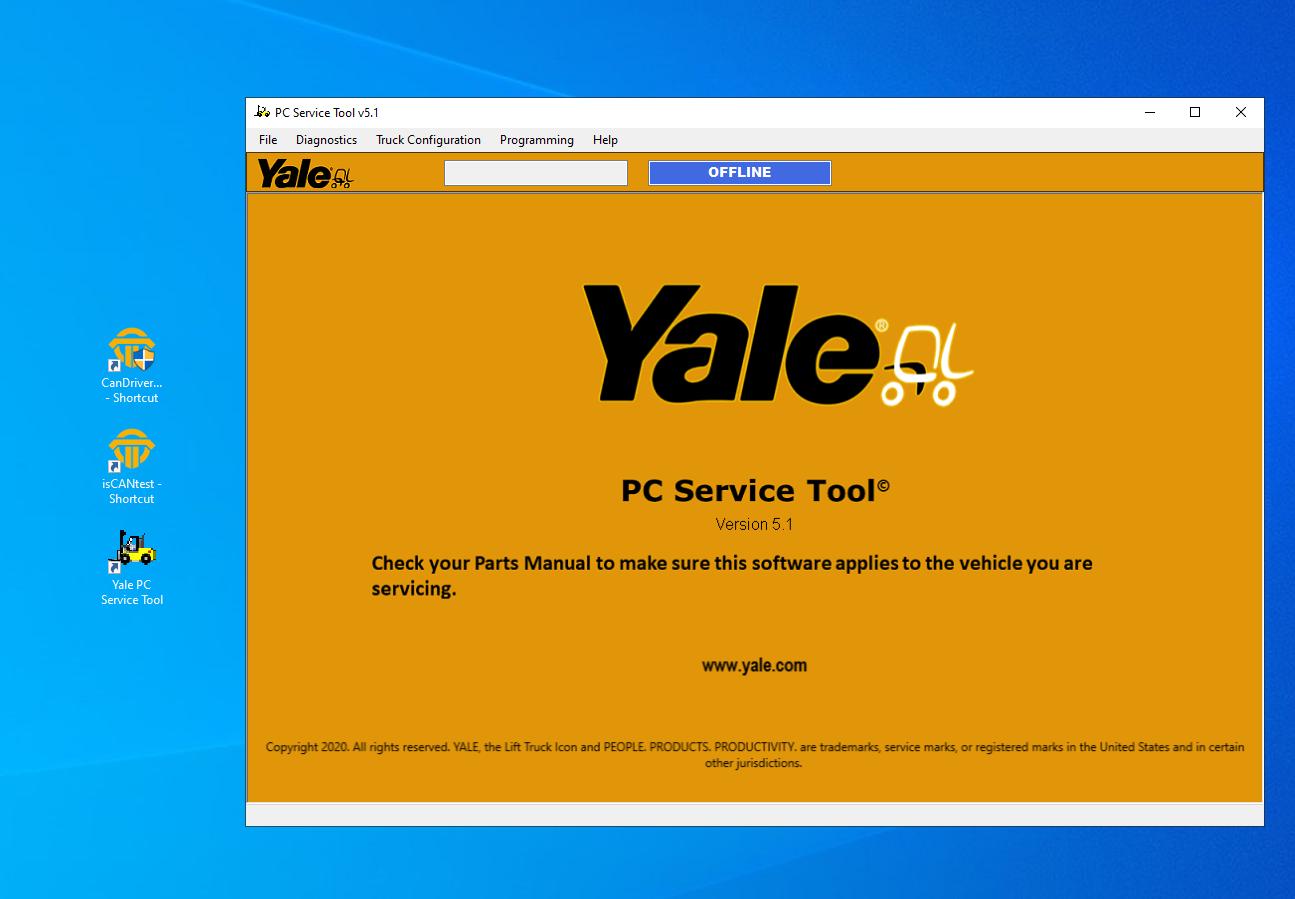 Yale PC Service Tool v5.3 04.2024 Diagnostic Software