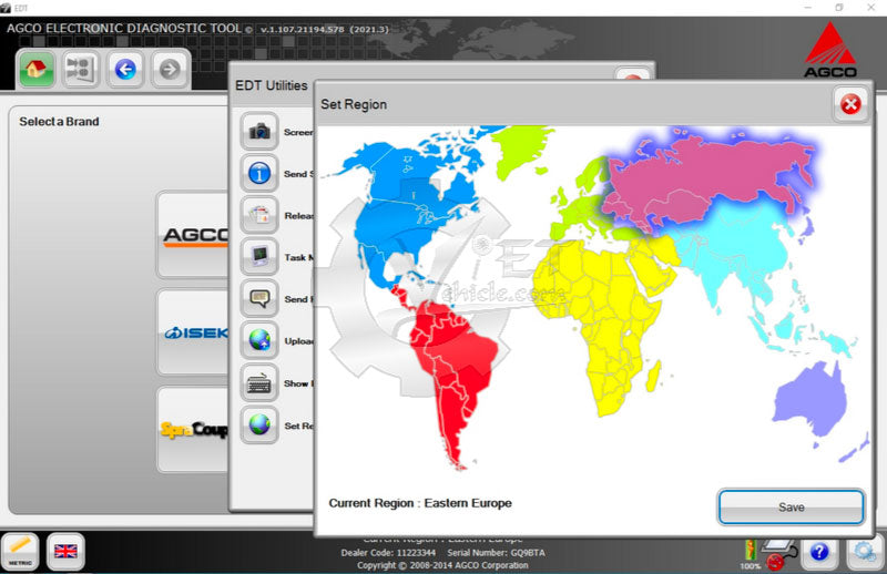 AGCO EDT 5/2022 Diagnostic Software