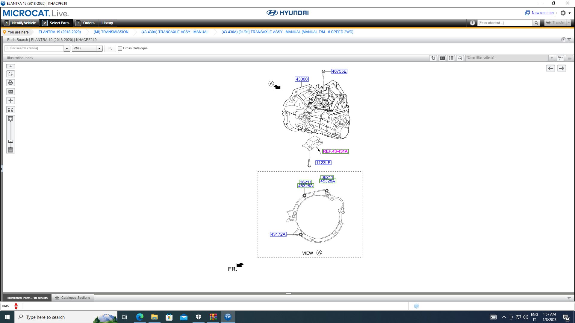 Hyundai Microcat V6 5/2025 Parts Catalog – truck-carepc