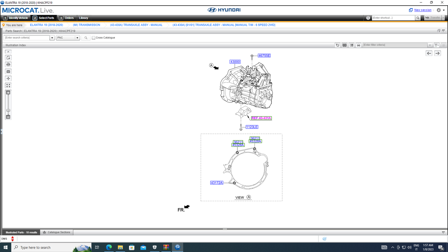 Hyundai Microcat V6 10/2024 Parts Catalog