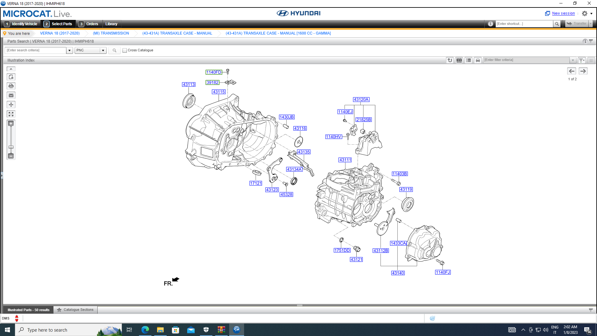 Hyundai Microcat V6 5/2025 Parts Catalog – truck-carepc