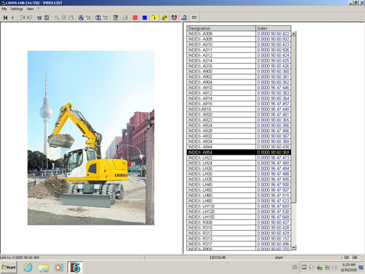 Liebherr Lidos Offline 2022-04 Parts + Service installed in VMWare