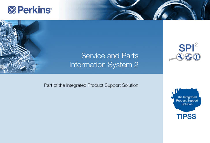 Perkins SPI2 2018A Parts & Service Catalogue